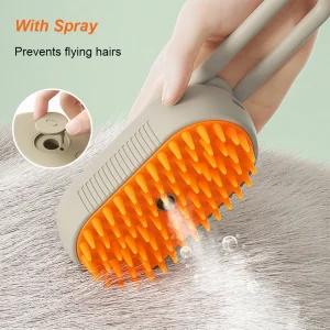 3-in-1 Electric Steaming Spray Pet Brush & Massage Comb
