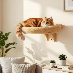 Cat Wall Mounted Solid Wooden Furniture Climbing Ladder