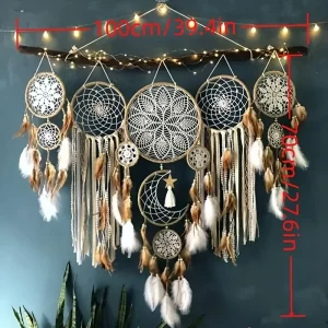 5-piece handcraftedlarge Dream Catcher