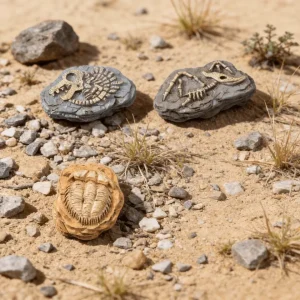 4pcs Micro Landscape Simulation Dinosaur Fossils,